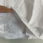 Gap White Eyelet Notch Neck Shift Dress Sleeveless Mini Marcy Preppy Graduation Photo 4