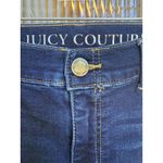 Juicy Couture  Dark Wash Denim Capris Women's Size 12 Cropped‎ Jeans Casual Photo 2