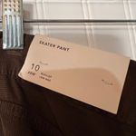 NEW American Eagle Womens Skater Pants Corduroy Brown Low Rise Wide Leg Size 10 Photo 2