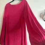 Free People  Women's Long Sleeve‎ Knit Mini Dress Stylish Hot Pink Photo 2