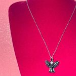 Boutique Angel Necklace Sterling Silver 925 Bedazzled Jewelry Catholic Christian gift Y2K Photo 11