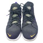 Nike Lebron 18 Lakers Black Purple Lace Up Mid Top Athletic Sneakers Shoes Sz 13 Photo 1