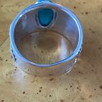 Natural Nevada Turquoise Sterling Silver Ring Size 9 Blue Photo 5
