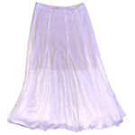 Karen Kane White Tiered Maxi Skirt Women Medium Festival Cottagecore Whimsy Boho Photo 5
