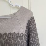 NWT | Women’s multicolor patterned soft knit plush sweater — XXL Gray Photo 2