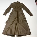 Marissa Webb Green Faux Leather belted Dress Size 6 Photo 6