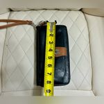 Stone Mountain Large Wrinkle Zip Around Wristlet Wallet Black Leather Photo 5