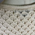Sanctuary  Sleeveless Crochet Knit Dress Women's Size M Beige‎ Lined Boho Cotton Photo 5
