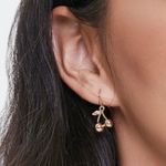 Urban Outfitters Y2K Gold Cherry Drop Earrings Photo 1