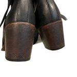 Frye  Malorie Knotted Short Boots Black Leather, Sz 6 Photo 12