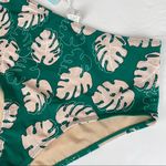 Cupshe NWT  Palm Leaf High Waisted Bikini Bottoms Photo 2