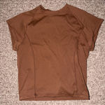 Brown cropped compression tee Size xs/s Photo 0