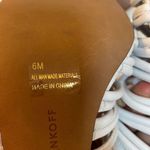 Rebecca Minkoff white knotted strapāblock heel sandals 6 Photo 8