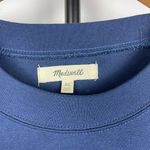 Madewell Blue Short Sleeve Crewneck Mini T-Shirt Dress Photo 2
