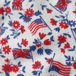 Vintage American Flag Print Sleeveless Button Down Shirt Red Size 12 Photo 2