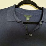 Halogen (Nordstrom) Peplum Polo Sweater Navy M New Photo 2