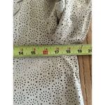 Spiegel  Perforated Leather Cropped Jacket Sz 6 Button Up Scallop Hem Lightweight Photo 7