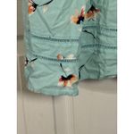 SO  Women's Aqua Dress With Pink Flowers, Lightweight, Flowy, Beautiful, Small Photo 1