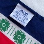Avon Red and Blue Floral Bandana Sweet Honesty Country Western Design Photo 5