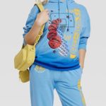 Nba Hoodie Golden State Warriors Oversized Graphic Hoodie Ombre Blue Sz XXL NWT Photo 1