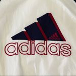 Adidas Vintage Blue White Red Big Logo White Track Jacket Baggy 90's Sz S Photo 1