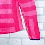 Avalanche  Women's Hoodie Pullover Striped Button Front Thumb Hole Pink‎ M Photo 9