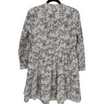 J.Crew  Animal Print Novelty Zebra Leopard Long Sleeve Tiered Mini‎ Dress Size XS Photo 3