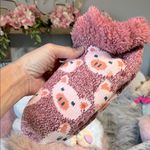 Cute Piggy Slipper Socks Pink Photo 0