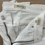 Madewell White Denim Stovepipe PETITE Length Photo 1