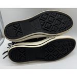 Converse Chuck Taylor All Star Size 7 Women's Suede Black Tri Zip Y2K Hip Hop Photo 5