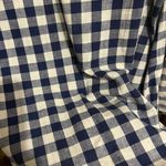 Anthropologie Navy and White Gingham Blazer Photo 3