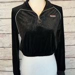 Forever 21 Set Jogger/Cropped Shirt Velour Black "Tokyo"-S/M Photo 1