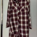 Hippie Laundry Maroon Flannel Dress Photo 1