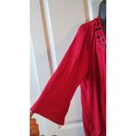 Lane Bryant NWT Women’s Red Tunic Cardigan jacket Embellished Neck size 26/28 Photo 2