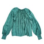 Ulla Johnson  Aidy Long Sleeve Blouse in Green, Size US 12 Photo 6