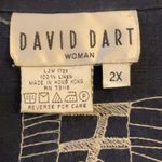 David Dart Woman’s 100% Linen Top size 2X Blue Photo 3