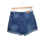 VIPONES Women Denim Shorts High Waisted Trendy Stretch Jean Shorts Sz 12 Blue Photo 1