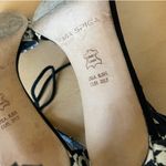 Via Spiga Black & White Floral Print Strappy High Heels Size 8.5 Photo 7