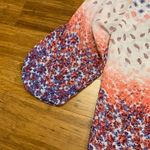 Almost Famous  Womens Size‎ XL Floral Print Crochet Detail 3/4 Sleeve Top Blouse Photo 2