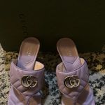 Gucci Double G Thong Sandal Mules Lavender Photo 2