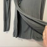 Nau Micro Modal Grey Ruched Long Sleeve Tunic Dress Womens S Athletic Bodycon Gray Photo 3