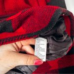 American Eagle Red Plaid Pea Coat Size XS Photo 3