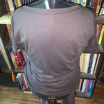 Z Supply  gray washed relaxed v-neck L slouchy slub basic tee Photo 1