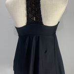 Athena Cabana Macrame Black Racerback Tankini Swim Top Size 6 Photo 8