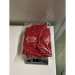 Johnny Was  Tunic Top Short Sleeve Tee Eyelet Embroidered Red Floral Size Medium Photo 4