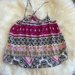 Old Navy  AEO Floral‎ Spring Summer Flirty Top Group XS Small Colorful Festival Photo 3