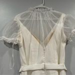 Mac Duggal 26621 Illusion Belted Jumpsuit in White 8 Photo 5