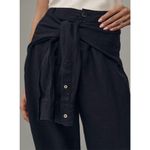 Anthropologie By 100% Linen Shirt-Tie Capri Pants Photo 3