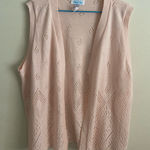 Village Fair Sweater Vest Size L Pink Size L Photo 0