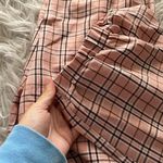 Forever 21 Pink, white, black, and brown striped jogger pants Photo 3